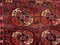 Tapis Turc Tekke Antique Rouge, Noir et Beige, 1920s 7