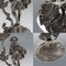 19th Century Victorian English Solid Silver Figural Comports from Charles Thomas Fox & George Fox, 1850s, Set of 2 3