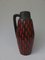 Keramik Fat Lava Vase in Schwarz und Rot von Scheurich, 1960er 2