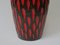 Black and Red Ceramic Fat Lava Vase from Scheurich, 1960s 8