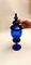 Murano Glasflaschen mit Deckel aus geblasenem blauen Glas, 2er Set 17