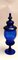 Murano Glasflaschen mit Deckel aus geblasenem blauen Glas, 2er Set 4