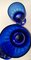 Murano Glasflaschen mit Deckel aus geblasenem blauen Glas, 2er Set 10
