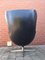 Black Leather Egg Chair by Arne Jacobsen for Fritz Hansen, 1960s 2