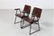 Lacquered Wood and Iron Rod Living Room Set by BBPR for Michelin Sport Club, D.A.M.I., 1930s, Set of 12 1