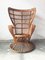 Mid-Century Italian Bamboo and Rattan Conte Biancamano Lounge Chair by Lio Carminati and Gio Ponti, 1950s 2