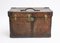 Austrian Brown Leather Suitcase, 1920s 1