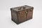 Austrian Brown Leather Suitcase, 1920s 3