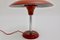 Art Deco German Red Table Lamp by Max Schumacher for Werner Schröder Lobenstein, 1930s 3