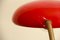 Mid-Century Italian Red Dalia Table Lamp, 1950s 5