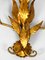 Large Vintage Gilded Florentine Wall Lamp, 1970s, Image 5