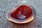 Italian Ruby Red Murano Glass Bowl from Seguso, 1960s 1