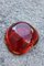 Italian Ruby Red Murano Glass Bowl from Seguso, 1960s, Image 5