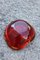Scodella in vetro di Murano rosso rubino di Seguso, Italia, anni '60, Immagine 5