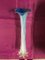 Vaso doppio in vetro di Murano bianco-blu, anni '80, Immagine 5