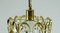 Mid-Century Hollywood Regency Style Crystal Glass and Brass Plated Chandelier from Palwa, 1960s, Image 7