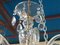 Lámpara de araña de cristal con 8 luces cortadas a mano, años 60, Imagen 17