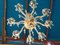 Lámpara de araña de cristal con 8 luces cortadas a mano, años 60, Imagen 4