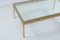 Vintage Gold Plated Glass Coffee Table by Pierre Vandel 2