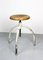 Vintage Industrial Adjustable Swivel Stools, Set of 3 4