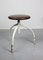 Vintage Industrial Adjustable Swivel Stools, Set of 3, Image 10