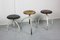 Vintage Industrial Adjustable Swivel Stools, Set of 3, Image 1