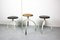 Vintage Industrial Adjustable Swivel Stools, Set of 3 1
