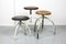 Vintage Industrial Adjustable Swivel Stools, Set of 3 14