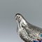 Antique Japanese Solid Silver and Enamel Pigeon Models on a Stand by Hasegawa Issei, 1890s 6