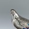 Antique Japanese Solid Silver and Enamel Pigeon Models on a Stand by Hasegawa Issei, 1890s, Image 6