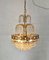 Mid-Century Metal and Glass 6-Light Chandelier, 1950s, Image 7