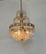 Mid-Century Metal and Glass 6-Light Chandelier, 1950s 8