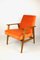 Vintage Orange Easy Chair, 1970s, Image 1