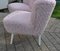 Mid-Century Pink Faux Fur Lounge Chair, 1960s, Image 4