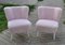 Fauteuil Mid-Century Rose en Fausse Fourrure, 1960s 7