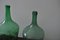Set di bottiglie vintage verdi, Ungheria, set di 2, Immagine 2