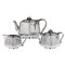 Antique Japanese Meiji Solid Silver Tea Set by Murakami, 1900s, Set of 3 1
