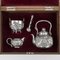 Set da tè antico in argento massiccio di Konoike, Giappone, inizio XX secolo, set di 4, Immagine 2
