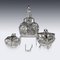 Antique Japanese Solid Silver Tea Set from Konoike, 1900s, Set of 4, Image 7
