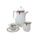 Art Deco White Coffee and Tea Set, 1930s, Set of 12, Image 2