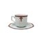 Weißes Art Deco Kaffee- und Teeservice, 1930er, 12er Set 6