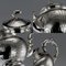 Antique Chinese Solid Silver Tea Set on Tray, 1910s, Set of 4 4