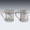 Antique Chinese Solid Silver Tea Glass Holders from Yu Sheng & Yong Ji, 1880s, Set of 2 9