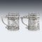 Antique Chinese Solid Silver Tea Glass Holders from Yu Sheng & Yong Ji, 1880s, Set of 2, Image 9