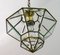 Antique Art Nouveau Style Brass and Beveled Glass Ceiling Lamp by Adolf Loos for Knize, 1900s 9