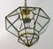 Antique Art Nouveau Style Brass and Beveled Glass Ceiling Lamp by Adolf Loos for Knize, 1900s, Image 9