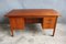 Scrivania Mid-Century in teak con 3 cassetti, Danimarca, anni '60, Immagine 3