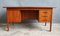 Mid-Century Danish Teak Desk with 3 Drawers, 1960s 1