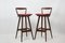 Mid-Century Rosewood Barstools by Henry Rosengren Hansen for Brande Møbelindustri, 1960s, Set of 2 1