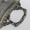 Bandeja de servicio francesa antigua de plata maciza del siglo XIX y bandeja de servicio Niello, década de 1870, Imagen 10